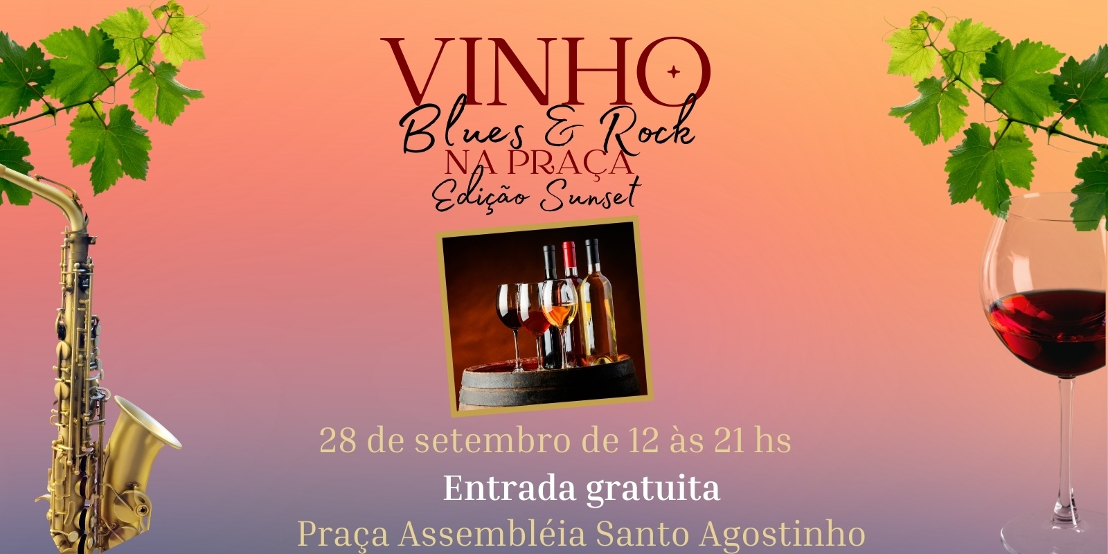 2º Festival de Vinho, Blues & Rock na Praça - Edição Sunset