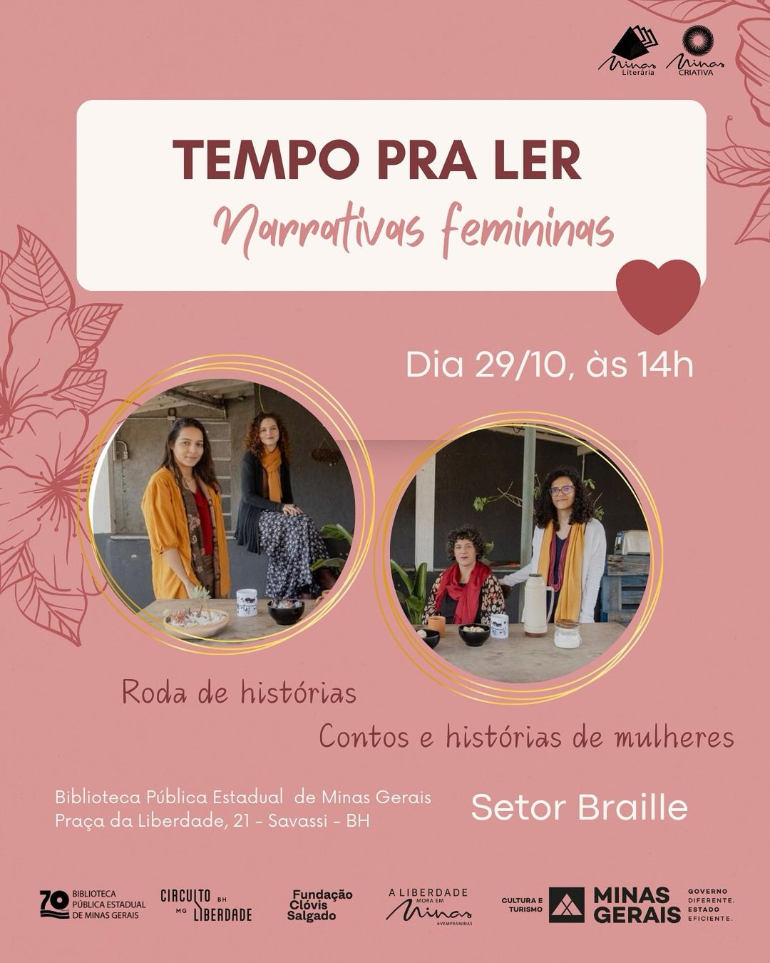 Tempo pra Ler: Narrativas Femininas