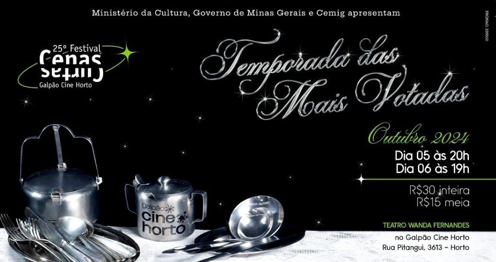  25º Festival Cenas Curtas - Galpão Cine Horto