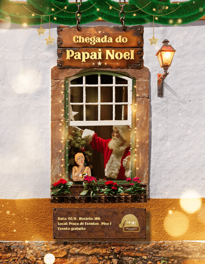 Chegada do Papai Noel - Minas Shopping