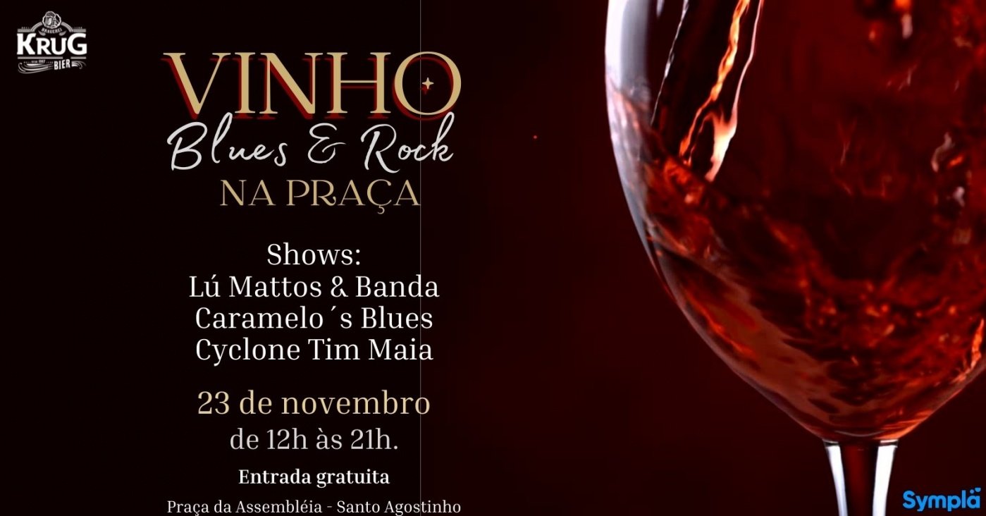 3ª Edição: Vinho, Blues e Rock na Praça