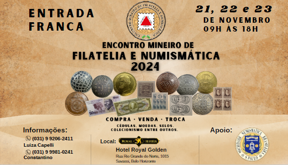 Encontro Mineiro de Filatelia e Numismática 2024