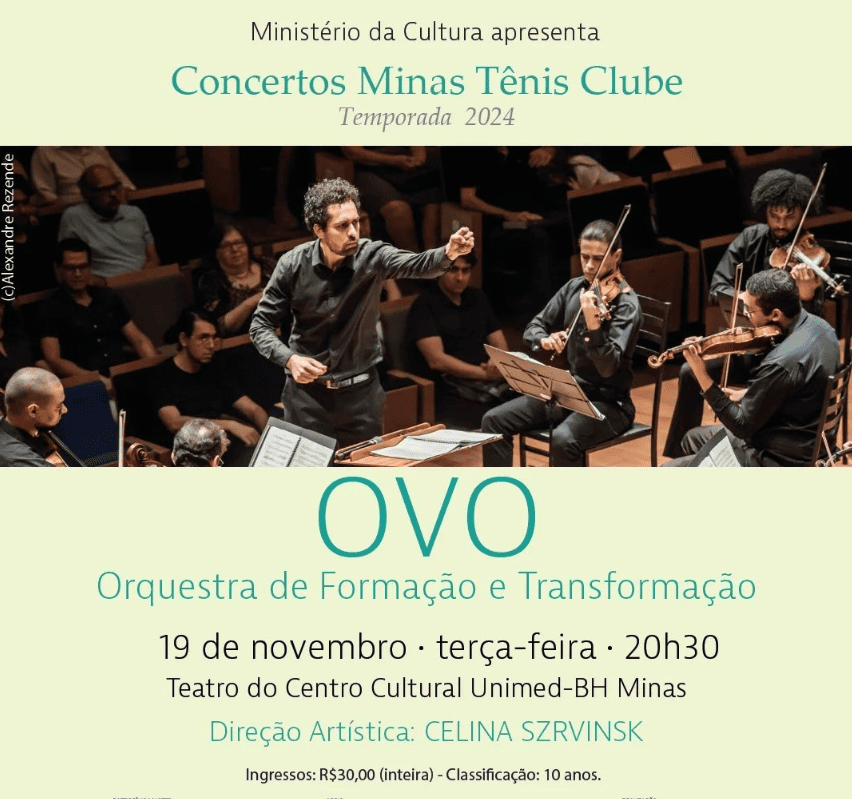 "Concertos Minas Tênis Clube" com a orquestra OVO