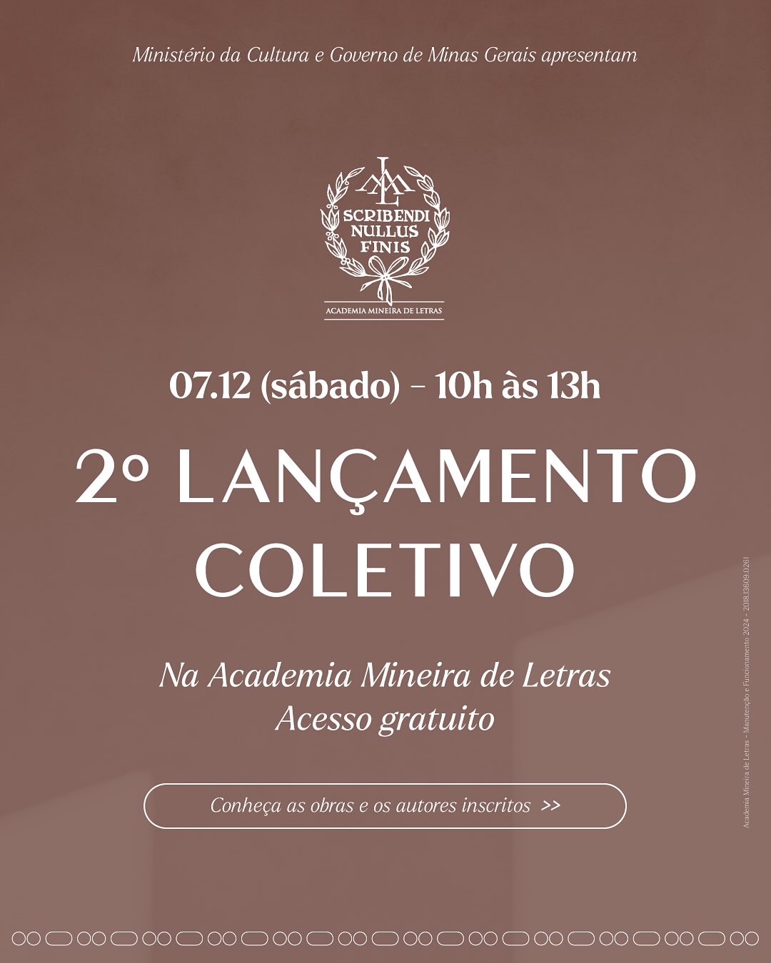 2º Lançamento Coletivo da Academia Mineira de Letras