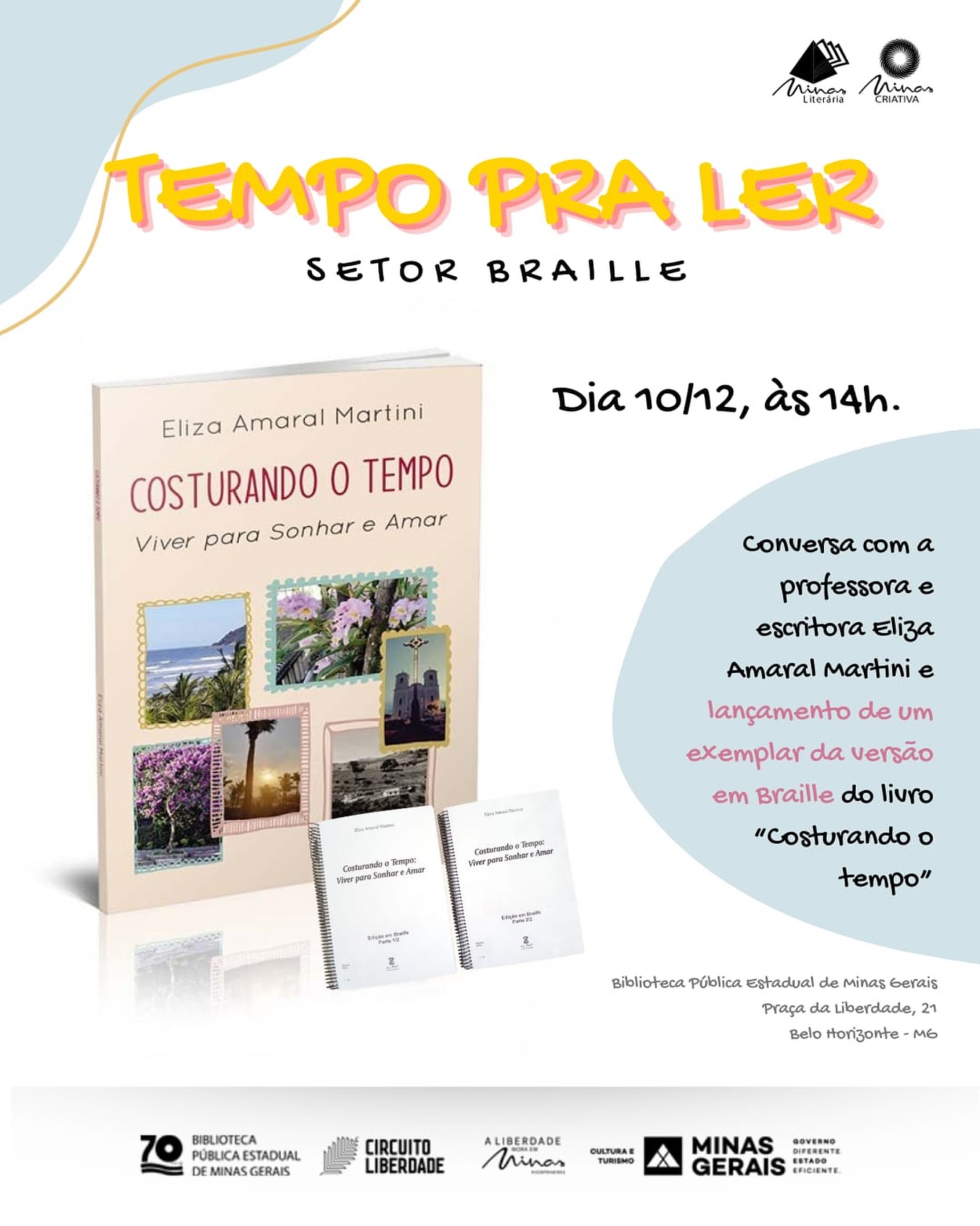 Tempo pra Ler: Costurando o Tempo: Viver para Sonhar e Amar