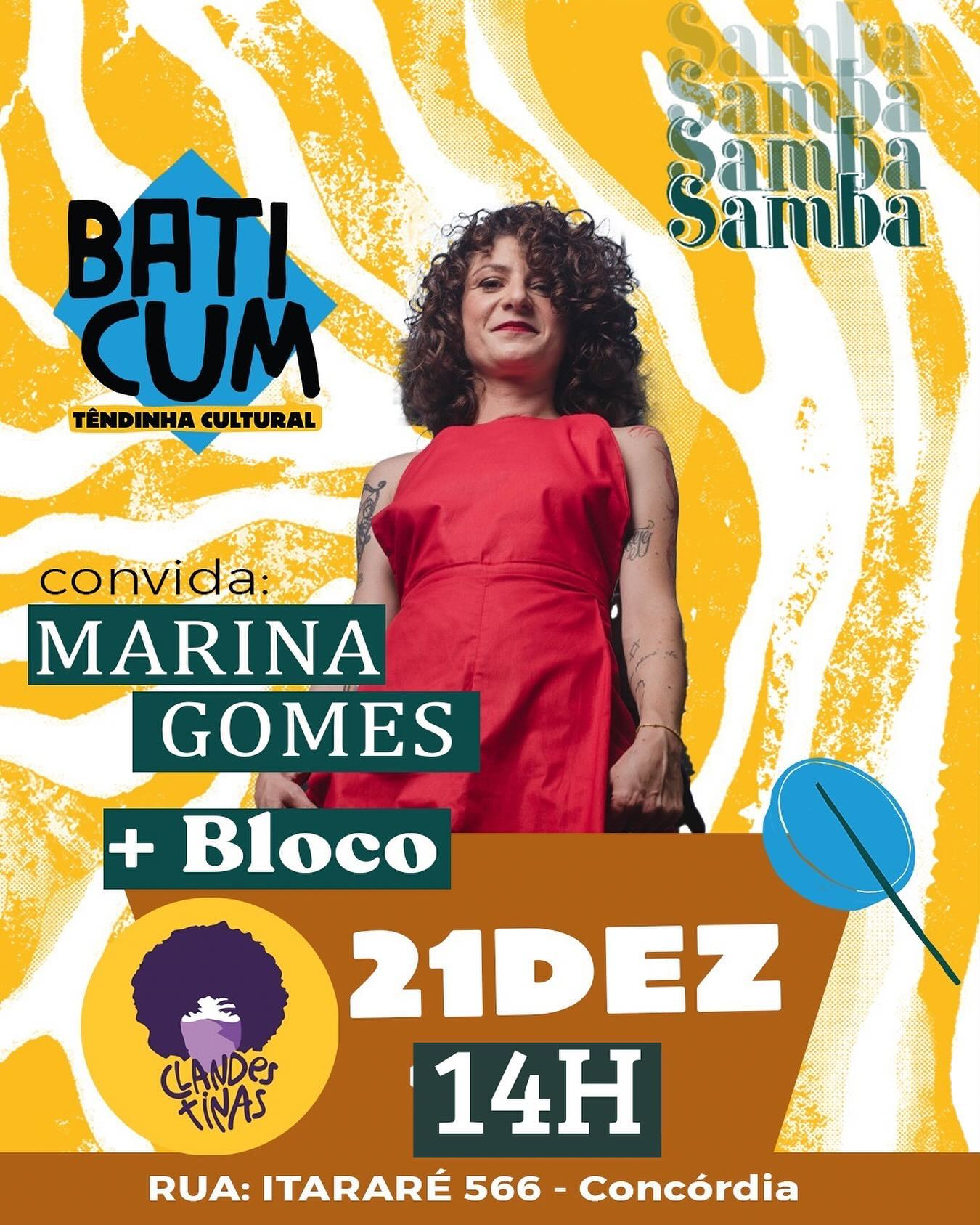 Marina Gomes + Bloco ClandesTinas