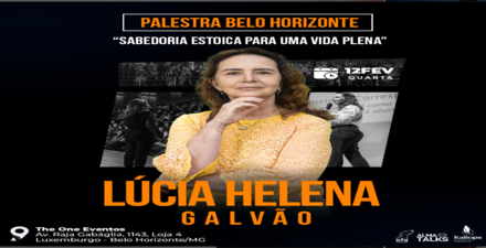 Palestra: Lúcia Helena Galvão traz "Sabedoria Estoica para uma Vida Plena"