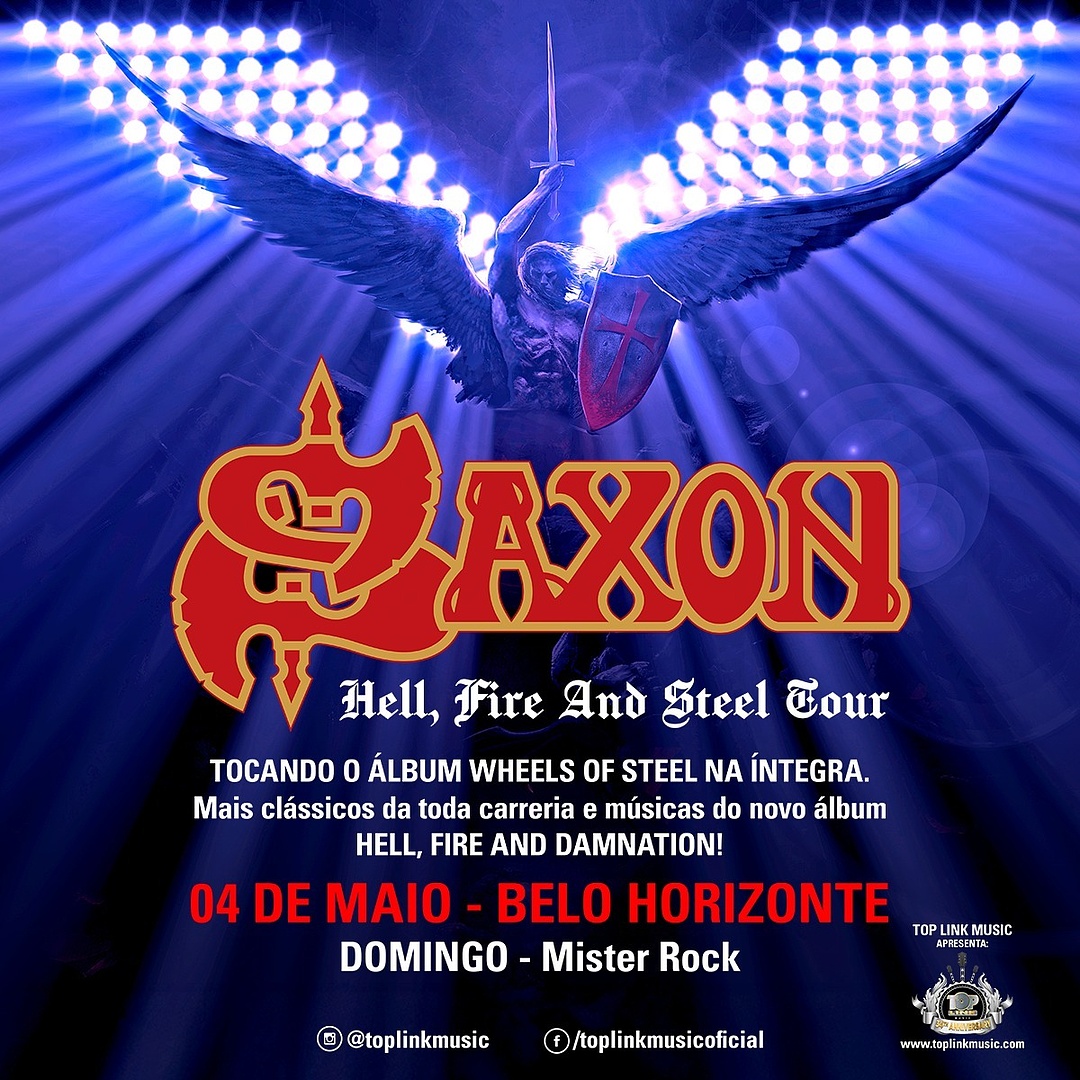 reprodução oficial Show: Saxon