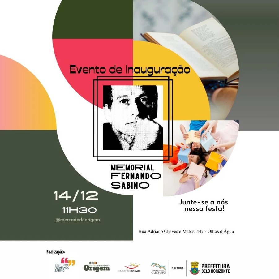 Reprodução/Instagram Inauguração do Memorial Fernando Sabino
