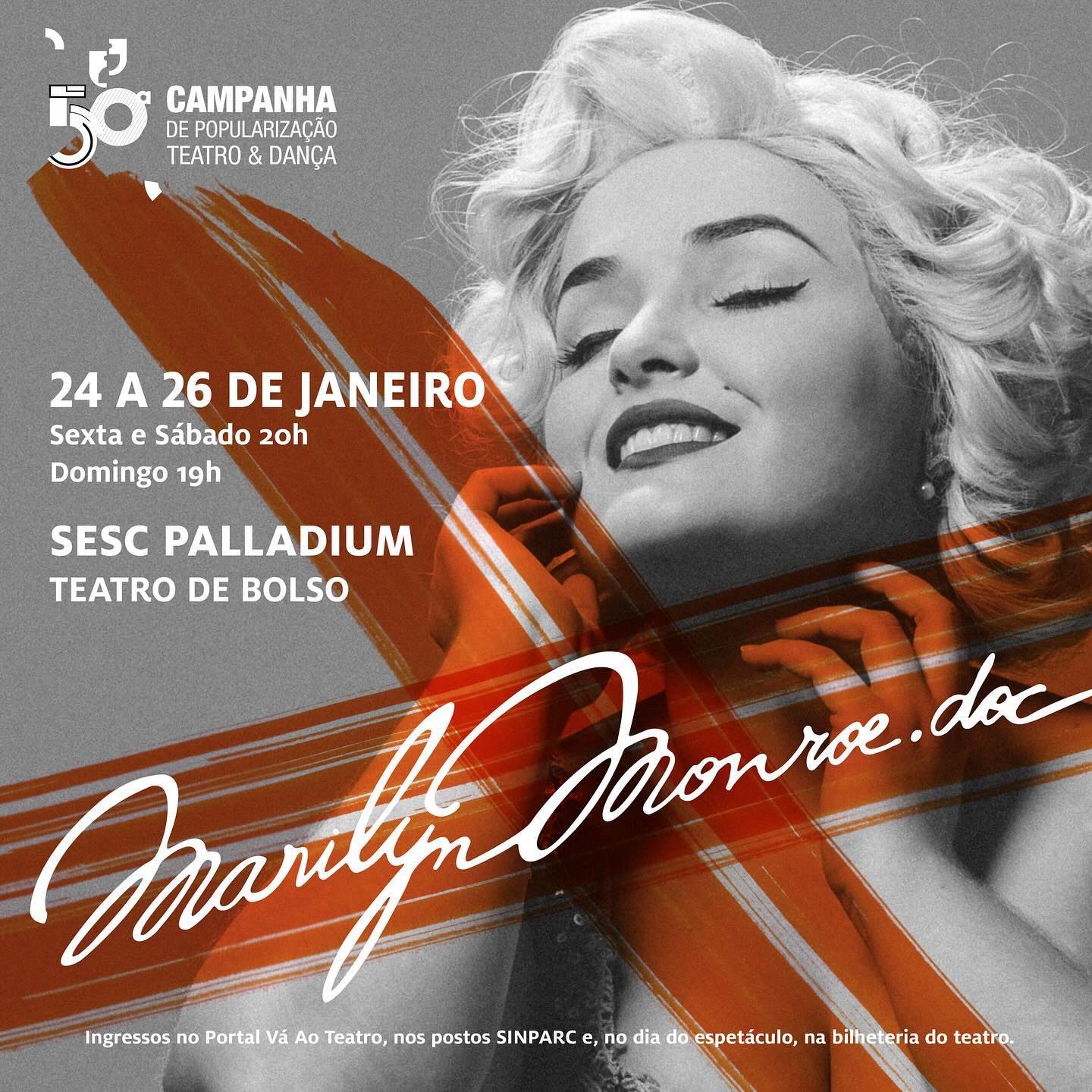 Espetáculo: “Marilyn Monroe.doc”