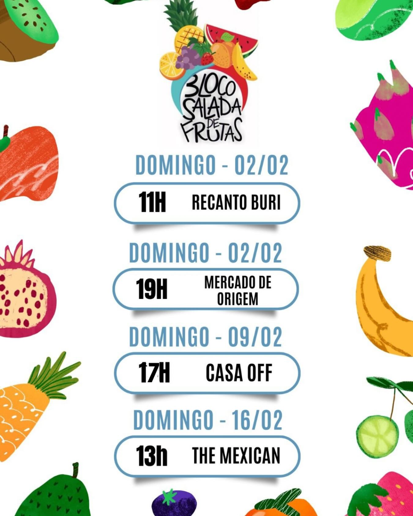 Ensaios 2025 - Bloco Salada de Frutas