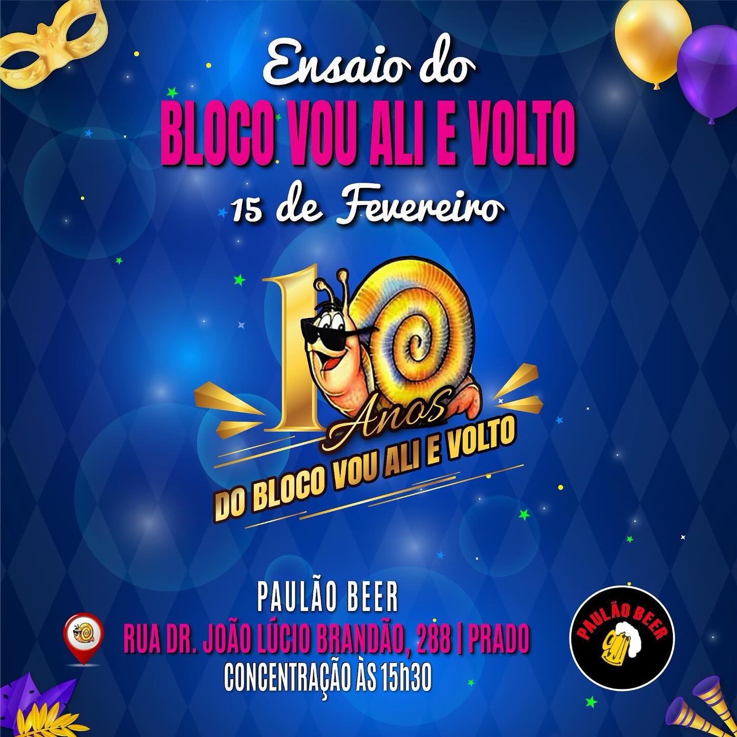 Ensaios 2025 - Bloco Vou Ali e Volto