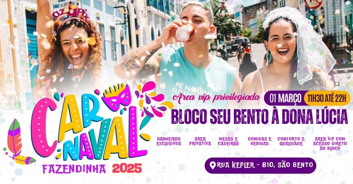 Reprodução: Sympla Carnaval Fazendinha 2025