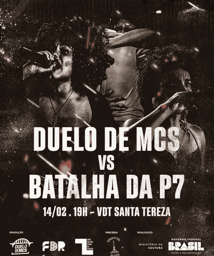Reprodução Instagram Duelo de Mc's vs Batalha da P7