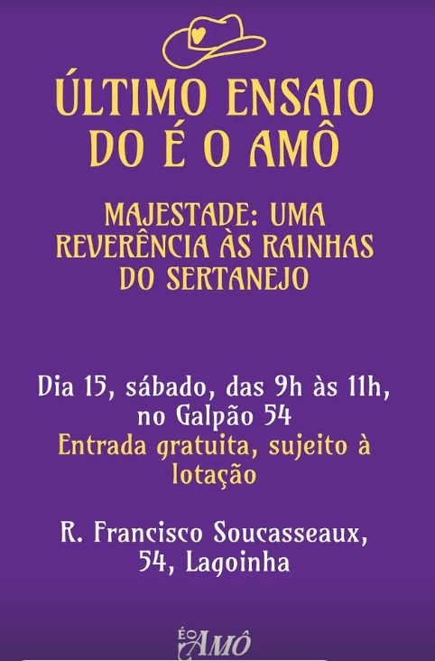 Ensaios 2025 - Bloco É o Amô