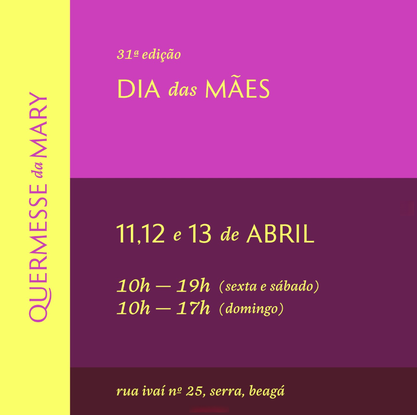 Quermesse da Mary: Especial de Dia das Mãe