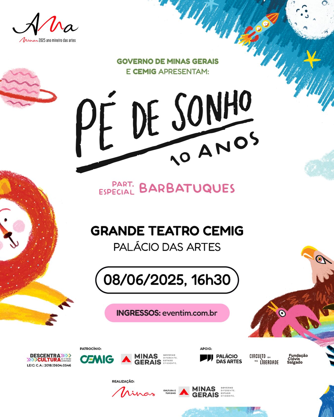 Espetáculo: Barbatuques "Pé de Sonho 10 anos"