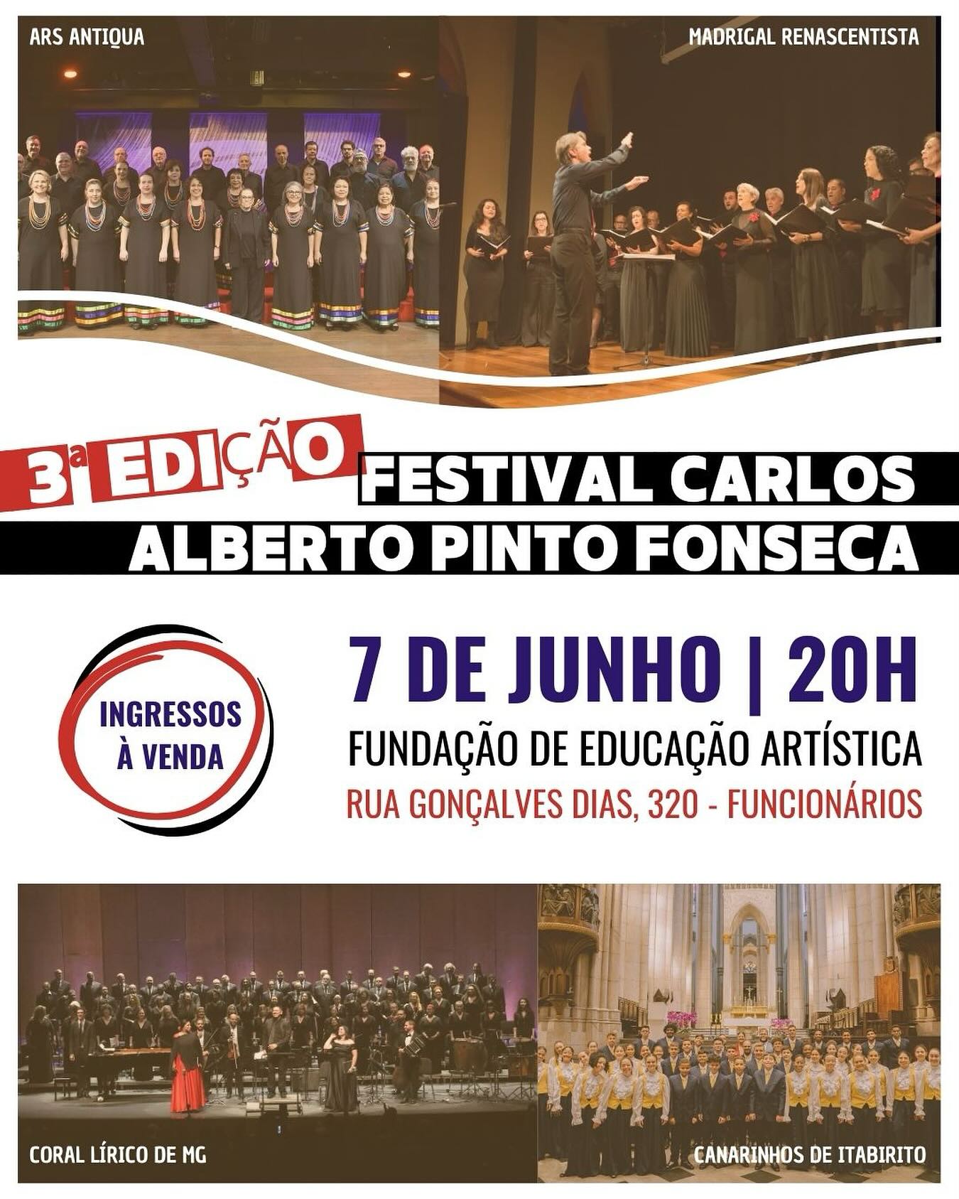 3ª Edição: Festival de Corais Carlos Alberto Pinto Fonseca