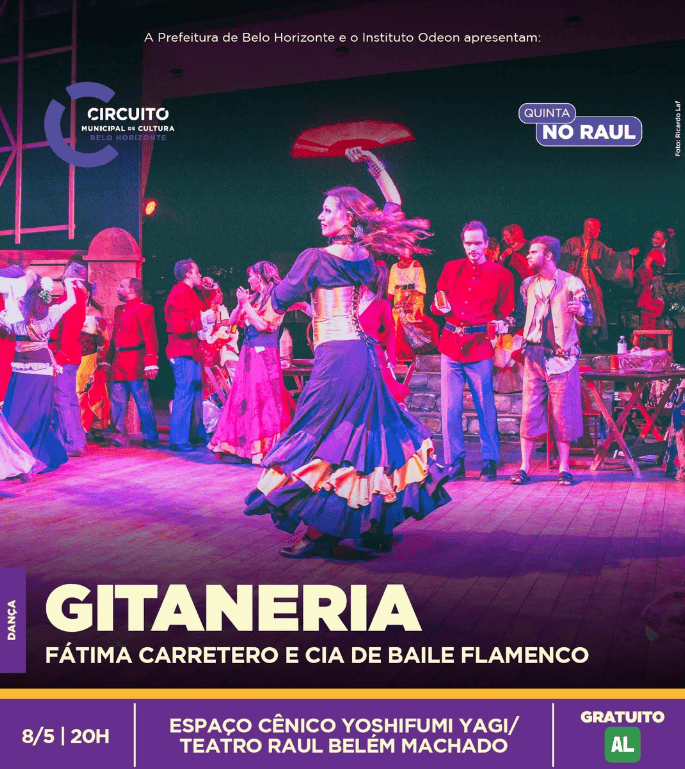 Espetáculo: “Gitaneria” com Fátima Carretero e Cia de Baile Flamenco