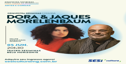 Concerto: Orquestra Sesiminas convida Jaques & Dora Morelenbaum