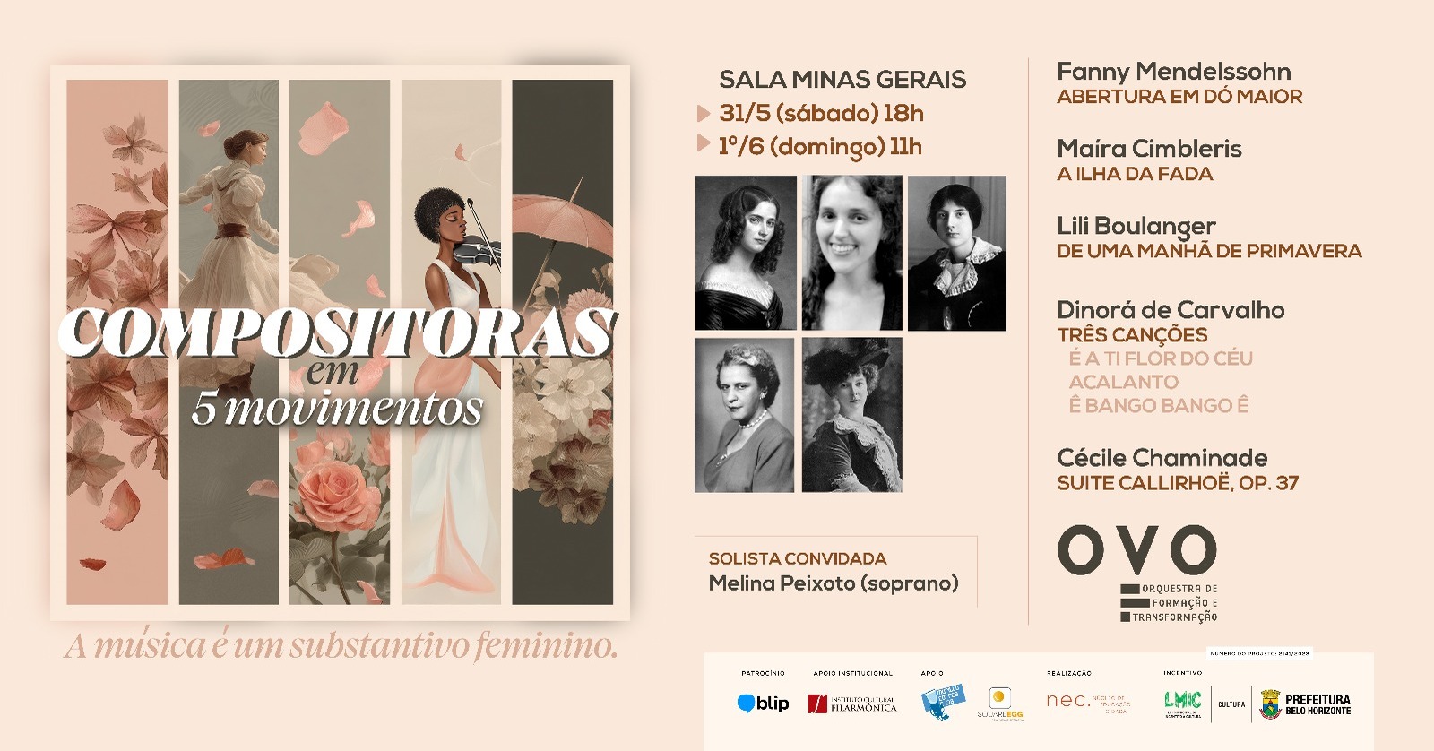 reprodução oficial Concerto: Compositoras em 5 Movimentos - Orquestra OVO