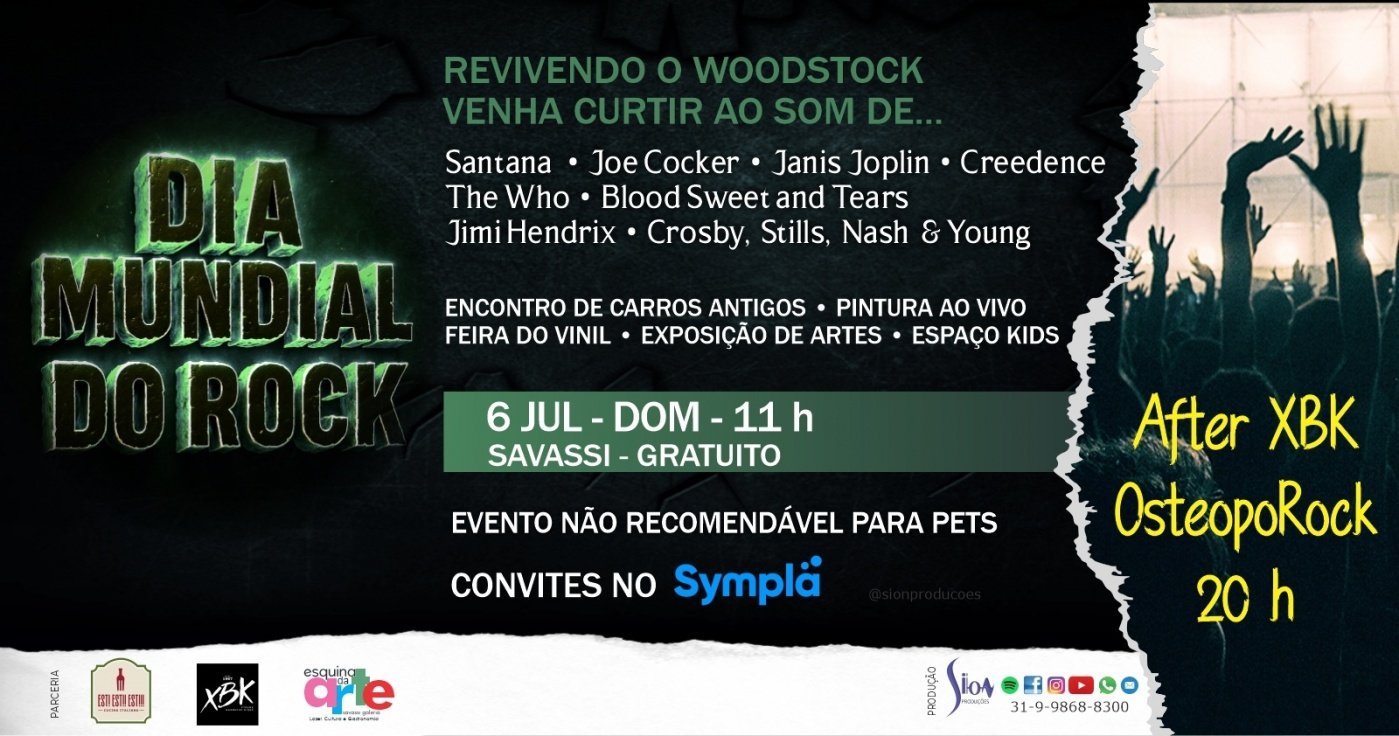 Dia Mundial do Rock - Revivendo o Woodstock