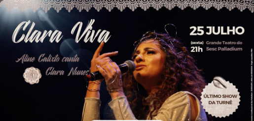 Show: “Clara Viva” de Aline Calixto