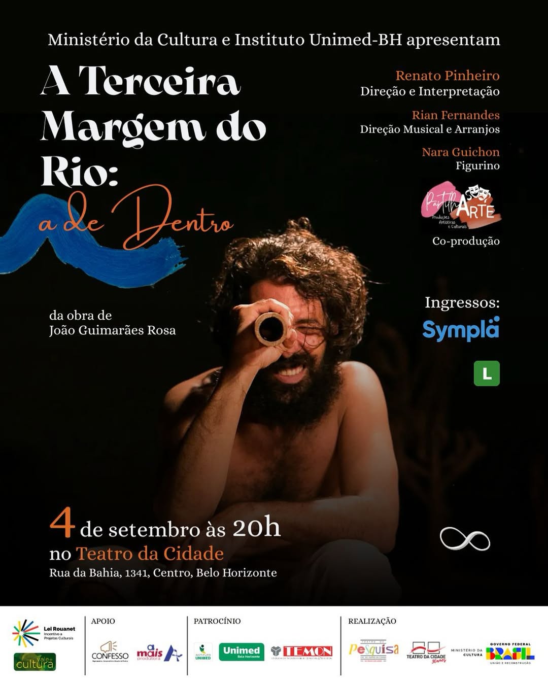 Espetáculo músico-teatral: "A Terceira Margem do Rio: A de Dentro"