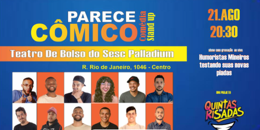 Reprodução: Instagram Stand Up: Quintas de Risada "Parece Cômico"