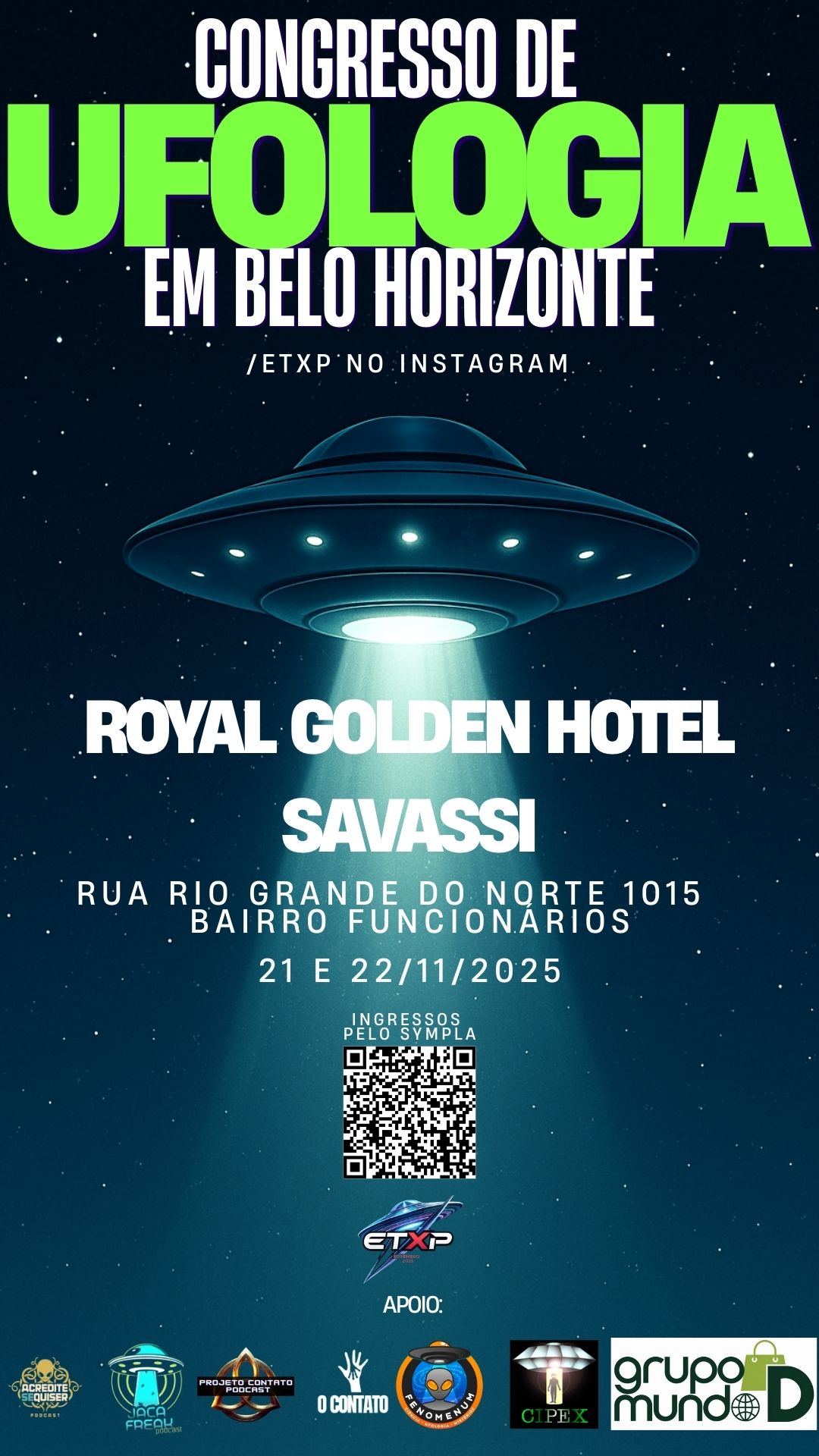 Congresso: "ETXP – Extraterrestrial Experience" 2025