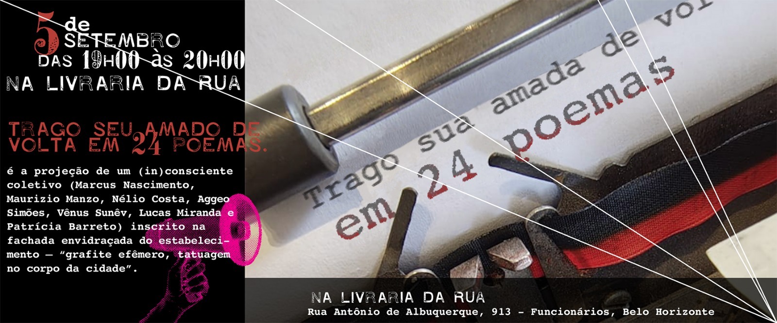 Reprodução Oficial Lançamento Literário: “Trago Sua Amada em 24 Poemas” de Marcus Nascimento