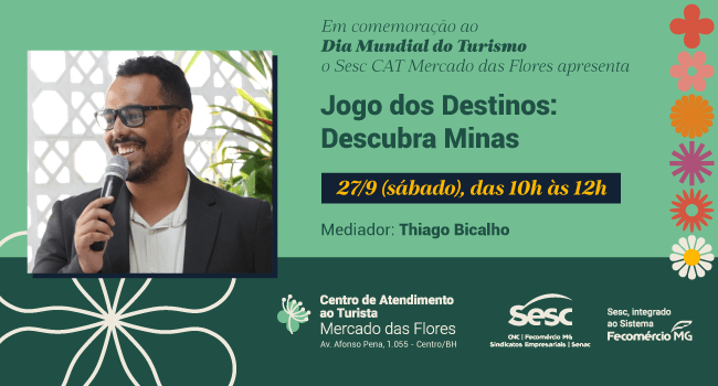 Flyer do Jogo dos Destinos: Descubra Minas