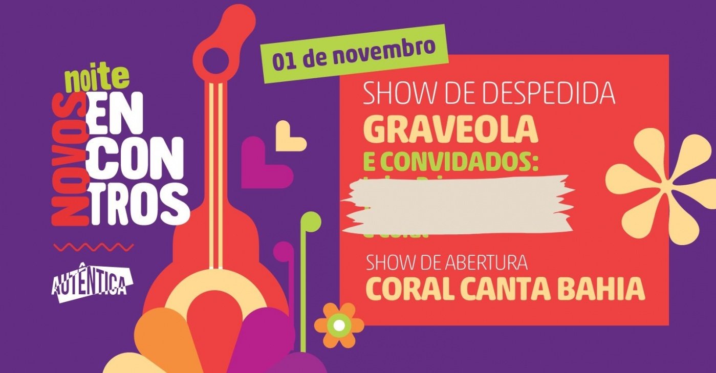 Flyer do Festival Novos Encontros
