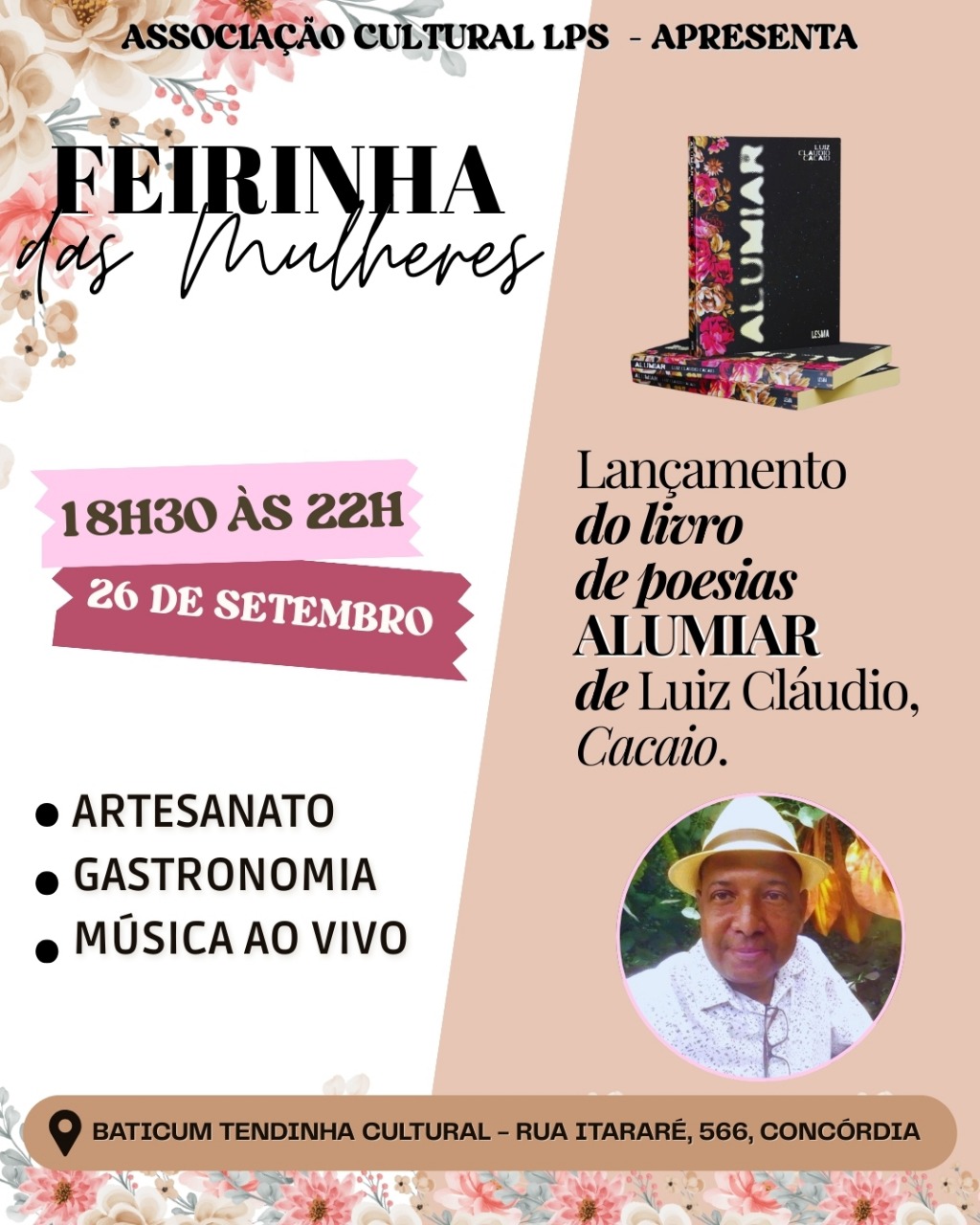 Programação Baticum Tendinha Cultural