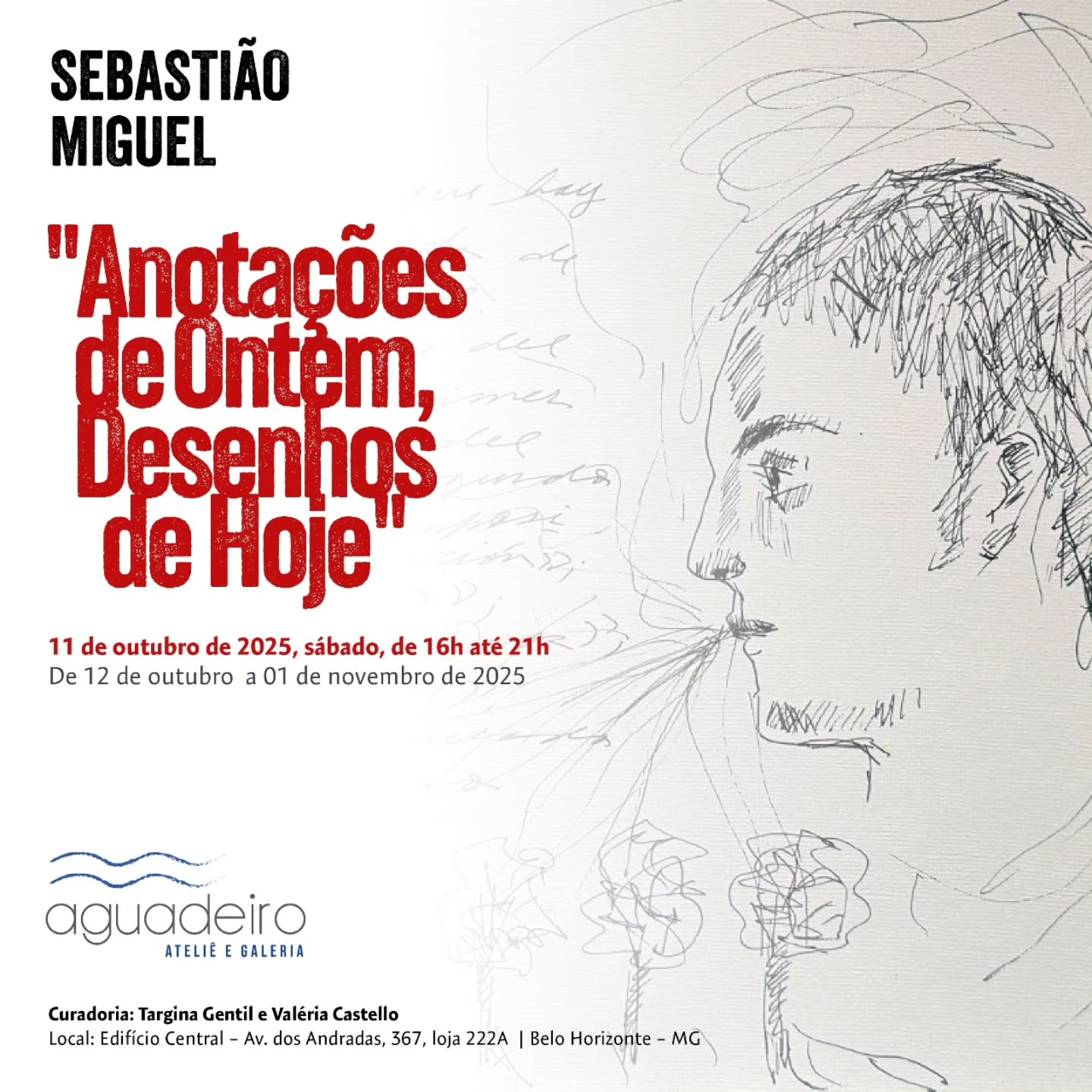 Exposição: “Anotações de Ontem, Desenhos de Hoje”