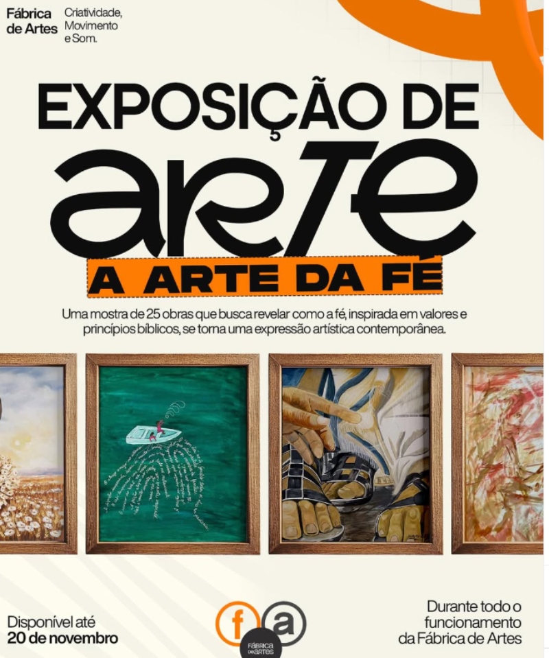 foto promocional com vários quadros pintados 