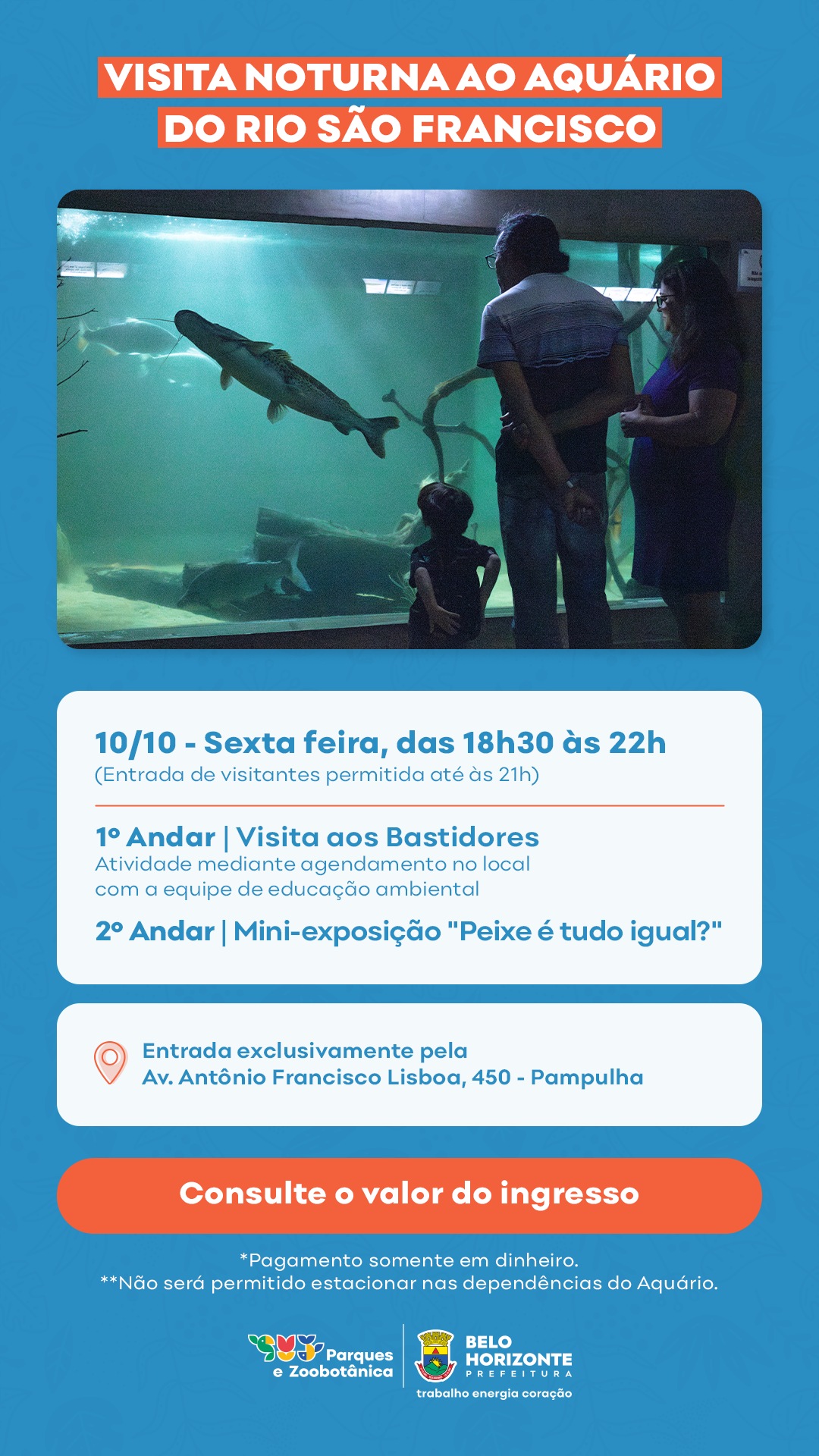 Visita Noturna ao Aquário