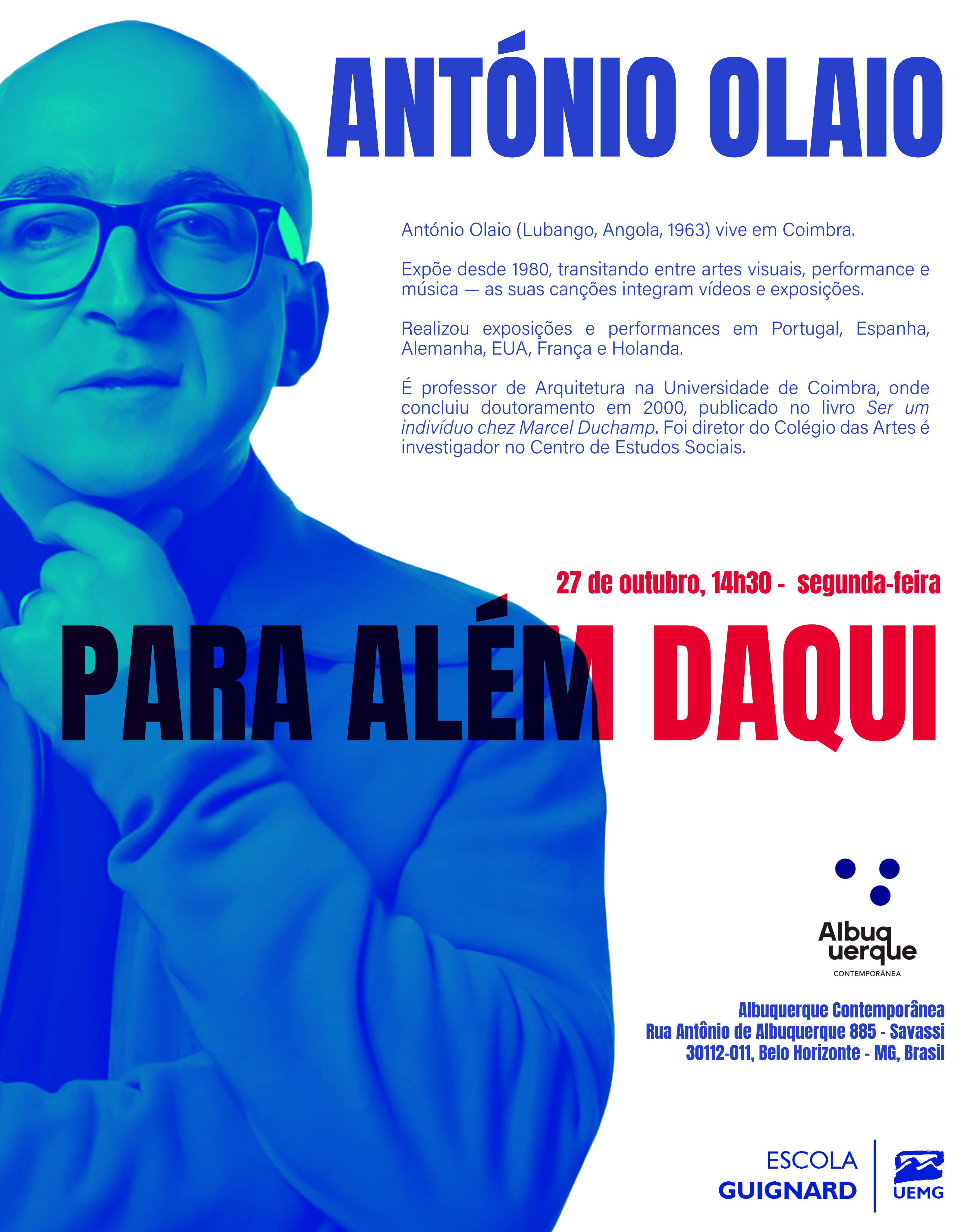 Palestra: “Para além daqui” – António Olaio