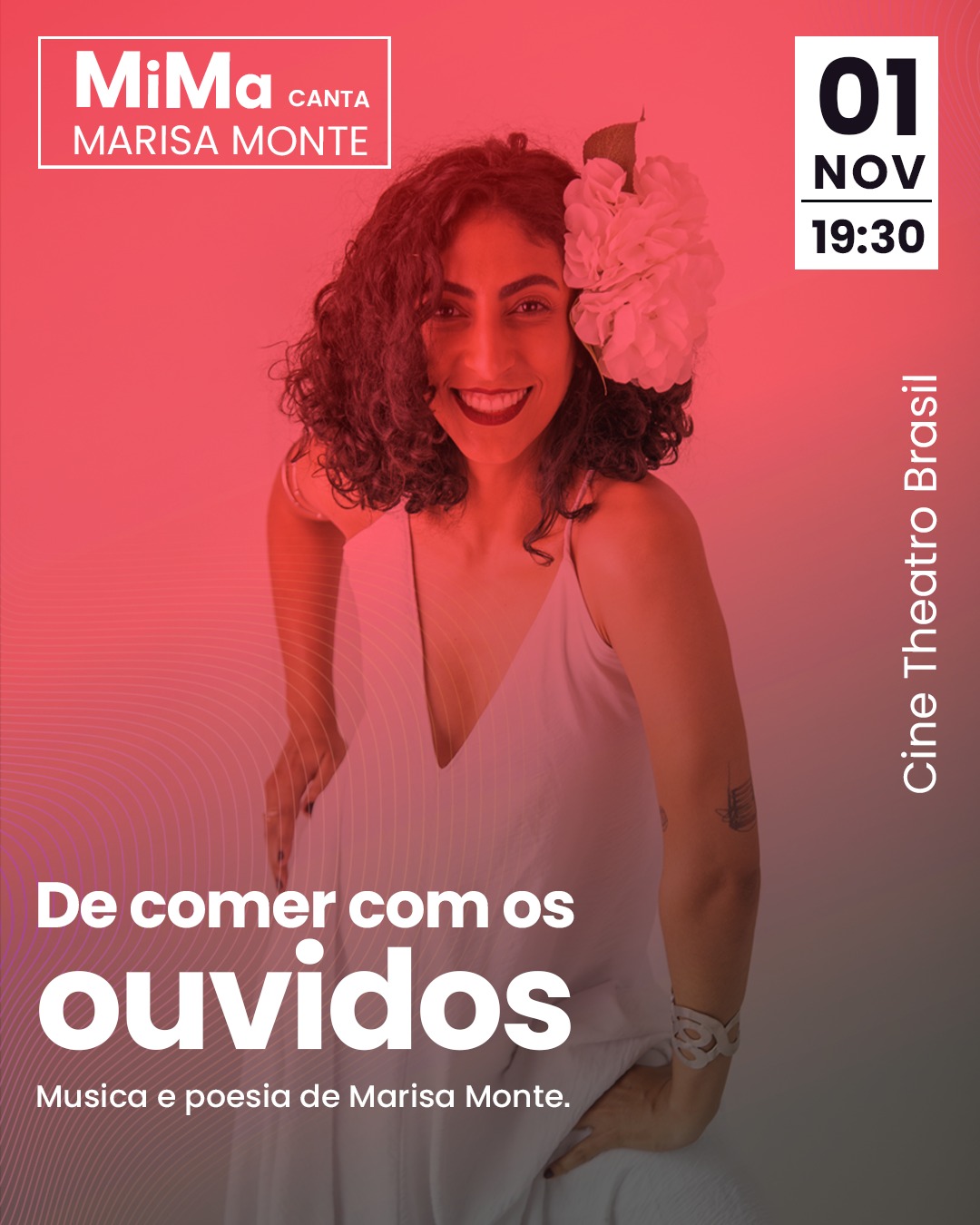 Reprodução Oficial Show: Mima canta Marisa Monte "De comer com os ouvidos"