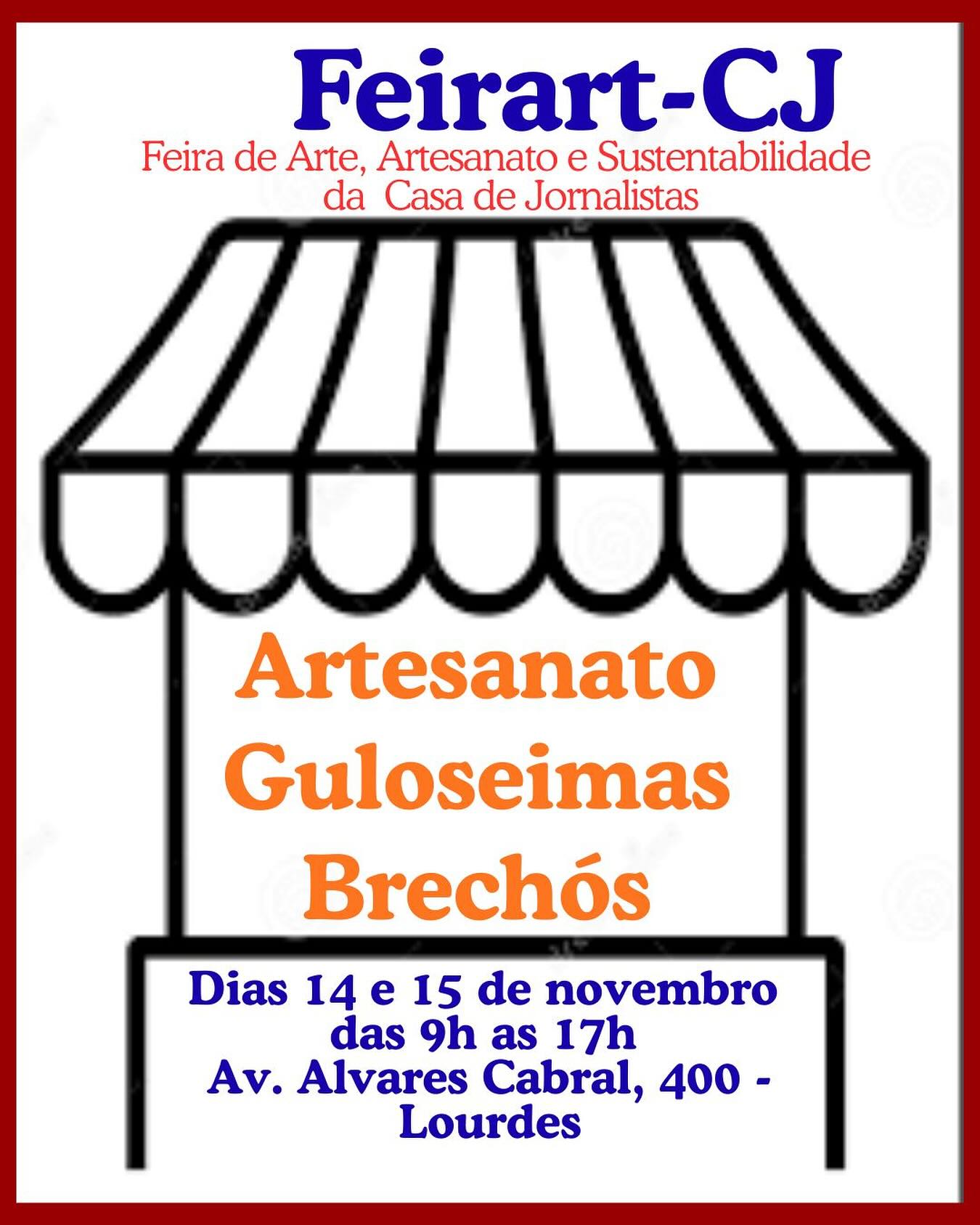 Feira de Arte, Artesanato e Sustentabilidade da Casa de Jornalista