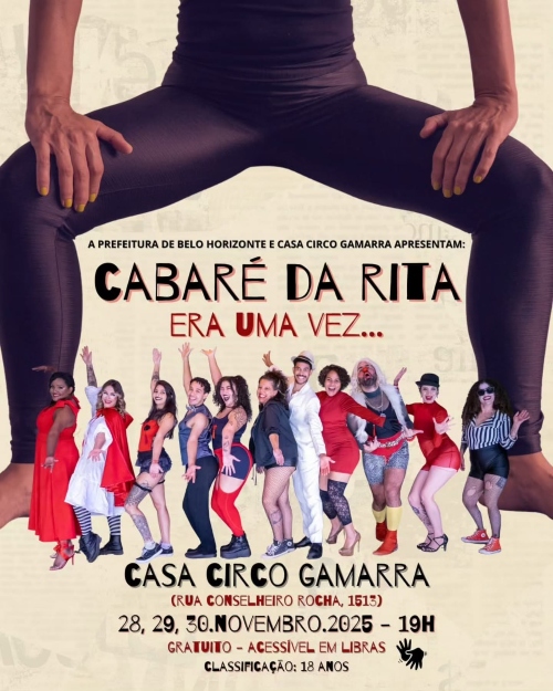 um homem com pernas abertas no cartas com vários personagens no meio