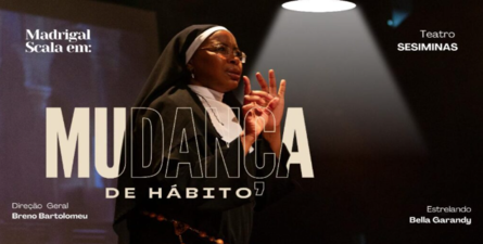 Imagem de uma mulher real vestida de freira 