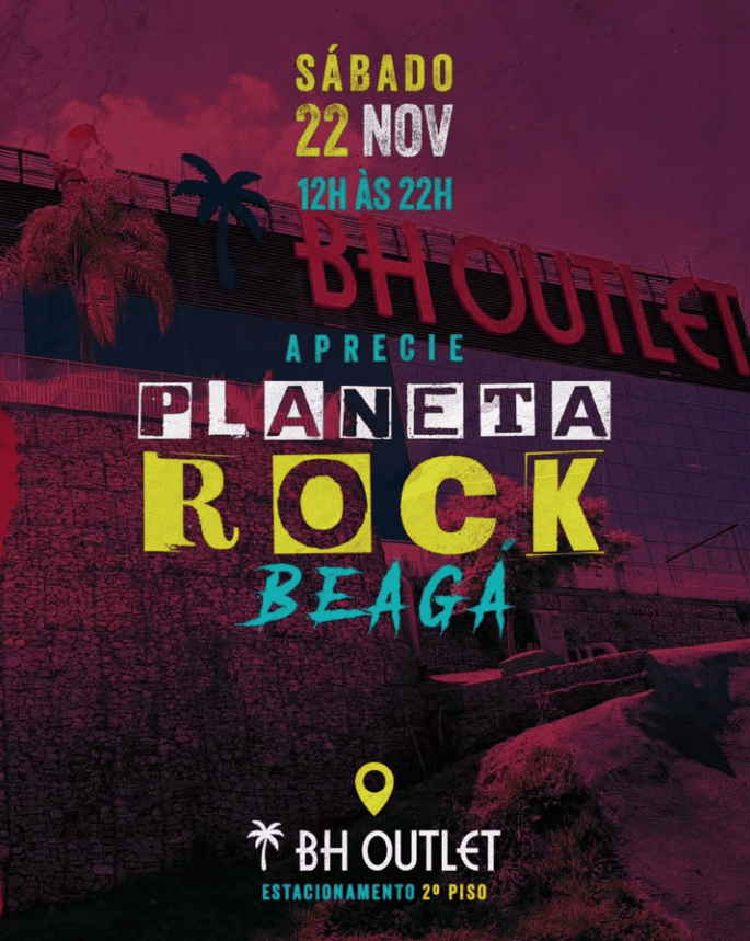 Planeta Rock Beagá: Poster de Divulgação