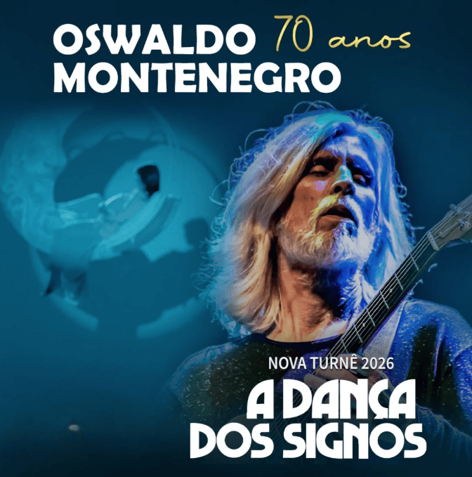 Reprodução: Instagram Imagem de um homem tocando uma guitarra, com o fundo todo azul