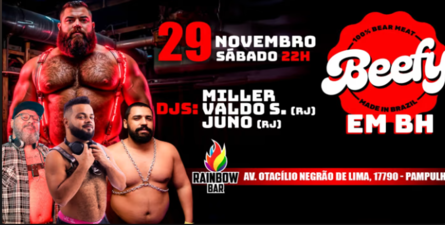 Reprodução site Cartaz de divulgação da festa Beefy