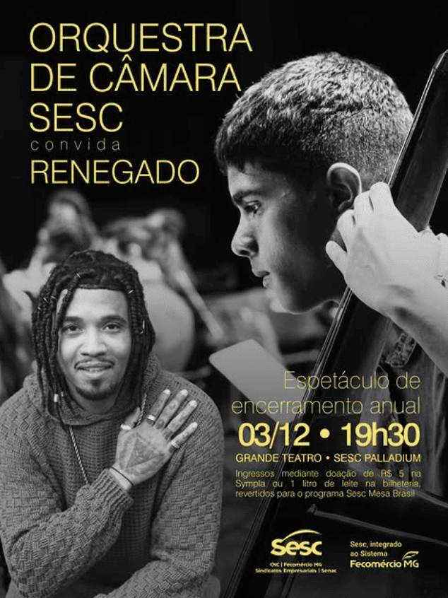 Orquestra de Câmara Sesc convida Renegado