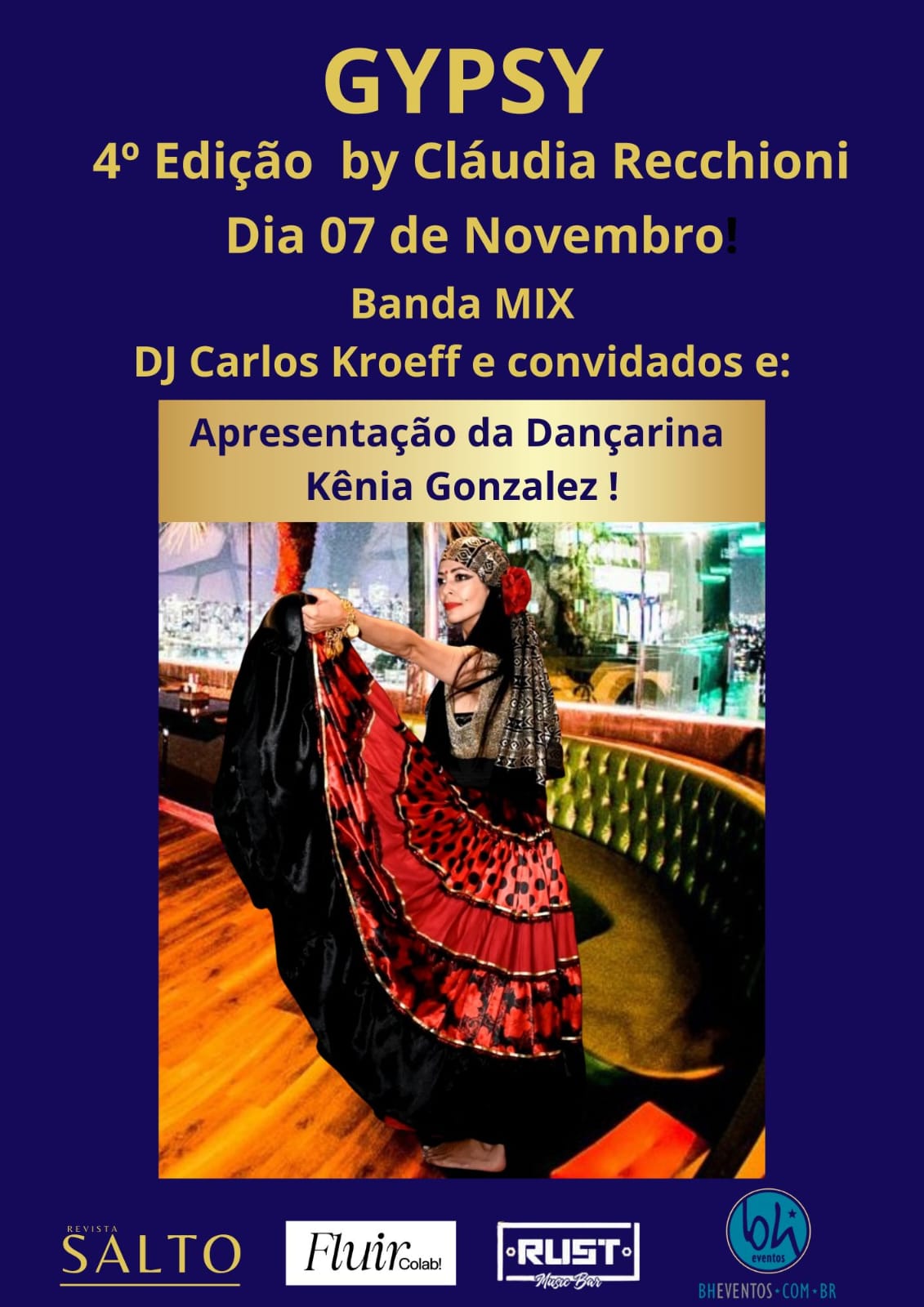 4ª Edição: festa GYPSY "Noite Cigana"