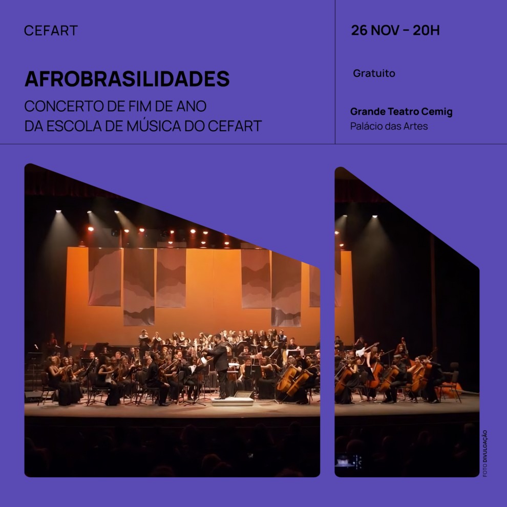 Divulgação/Palácio das Artes Cartaz do Evento