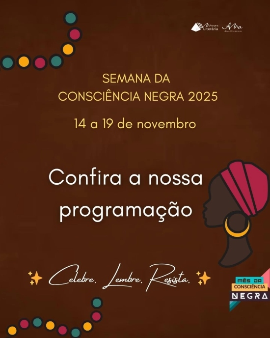 imagem de uma mulher africana e informações do evento 
