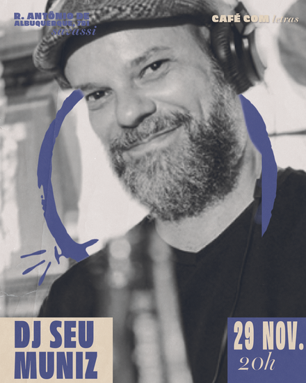 Cartaz divulgação Flyer com foto do Dj Seu Muniz